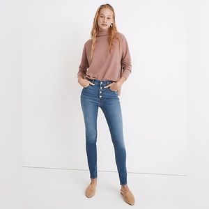 Madewell 9” Mid-Rise Skinny Jeans, NEVER WORN!